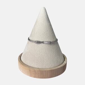 Silver Women Bowknot Bracelet